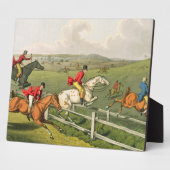 Fox Hunting, aquatisiert von I. Clark, Pub. von Th Fotoplatte (Seite)