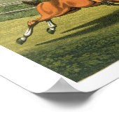 Fox Hunting, aquatisiert von I. Clark, Pub. von Th Poster (Ecke)