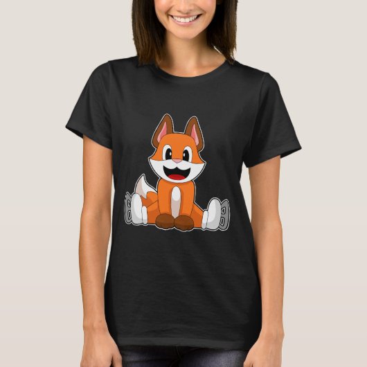 Fox Ice Skaten Ice Skate T-Shirt (Vorderseite)