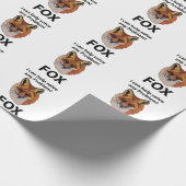 Fox ich kann helfen, jedes Problem Funny Fox zu lö Geschenkpapier (Ecke)