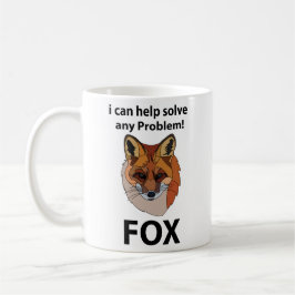 Fox ich kann helfen, jedes Problem Funny Fox zu lö Kaffeetasse