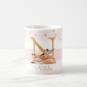 Fox Illustration Mutter, um von einem Baby Mädchen Kaffeetasse
