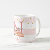Fox Illustration Mutter, um von einem Baby Mädchen Kaffeetasse (VorderseiteRechts)