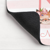 Fox Illustration Mutter, um von einem Baby Mädchen Mousepad (Ecke)