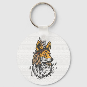 Fox Illustration Schlüsselanhänger
