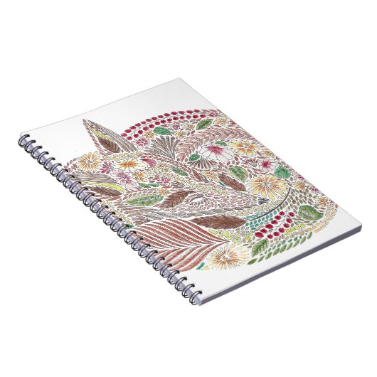 Fox im Blätter Notizblock (Rechte Seite)