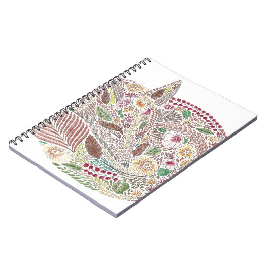 Fox im Blätter Notizblock (Linke Seite)