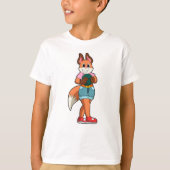 Fox im Bowling mit Bowlingball T-Shirt (Vorderseite)