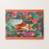 Fox im Garten Puzzle (Horizontal)