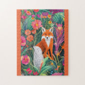 Fox im Garten Puzzle (Vertikal)