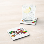 Fox im Herbst gewartet Getränkeuntersetzer (Rechte Seite)