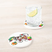 Fox im Herbst gewartet Getränkeuntersetzer (Seite)