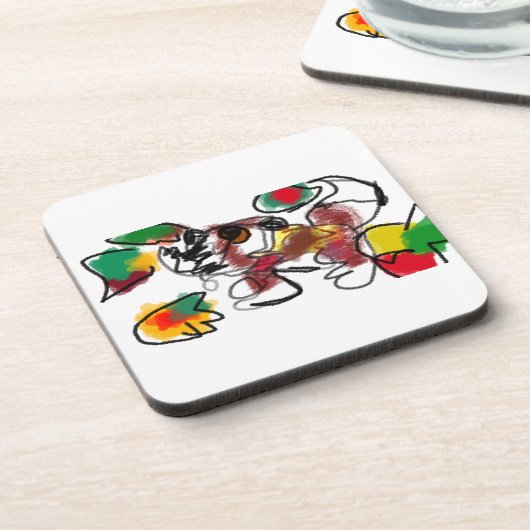 Fox im Herbst gewartet Getränkeuntersetzer (Linke Seite)