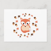 Fox im Herbst Postkarte (Vorderseite)