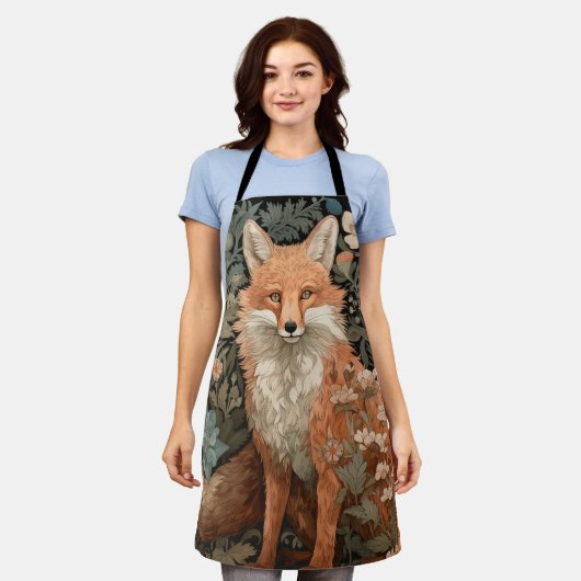 Fox im Herbstgarten Schürze (Getragen)