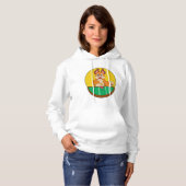 Fox im Poker mit Poker-Chips Hoodie (Vorne ganz)