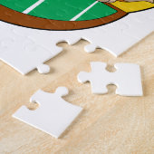 Fox im Poker mit Poker-Chips Puzzle (Seite)