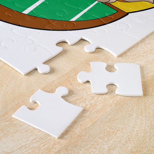 Fox im Poker mit Poker-Chips Puzzle (Seite)