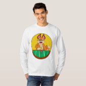 Fox im Poker mit Poker-Chips T-Shirt (Vorne ganz)