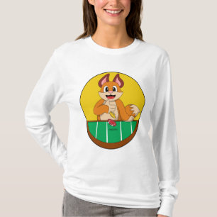 Fox im Poker mit Poker-Chips T-Shirt