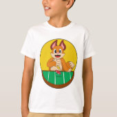 Fox im Poker mit Poker-Chips T-Shirt (Vorderseite)