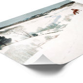 Fox im Schnee von Newell Convers Wyeth Fotodruck (Ecke)