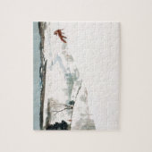 Fox im Schnee von Newell Convers Wyeth Puzzle (Vertikal)