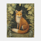 Fox im Wald, Jugendstil Fleecedecke (Vorderseite)