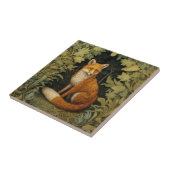 Fox im Wald, Jugendstil Fliese (Seite)