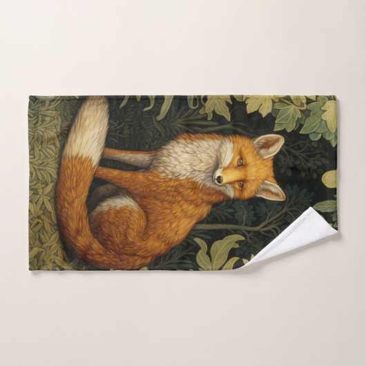 Fox im Wald, Jugendstil Handtuch (Handtuch)