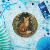 Fox im Wald, Jugendstil Pappteller (Party)