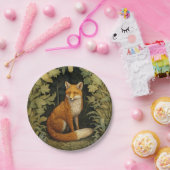 Fox im Wald, Jugendstil Pappteller (Party)