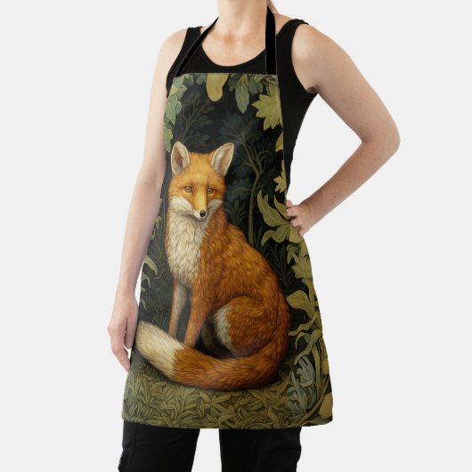 Fox im Wald, Jugendstil Schürze (InSitu)
