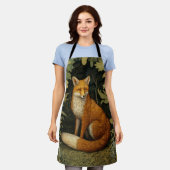 Fox im Wald, Jugendstil Schürze (Getragen)