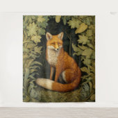Fox im Wald, Jugendstil Wandteppich (Vorderseite)