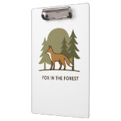 Fox im Wald Klemmbrett (Links)