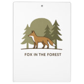 Fox im Wald Klemmbrett (Rückseite)