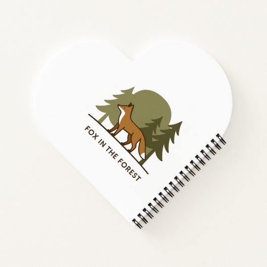 Fox im Wald Notizblock (Rückseite)