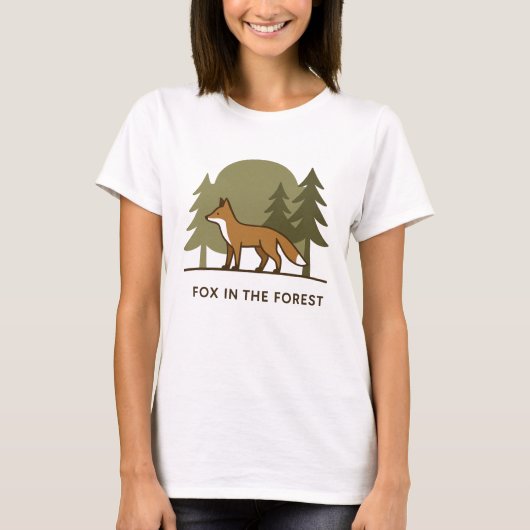 Fox im Wald T-Shirt (Vorderseite)