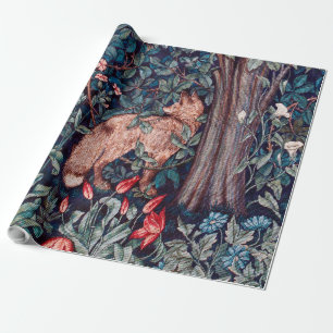 Fox im Wald, William Morris Geschenkpapier