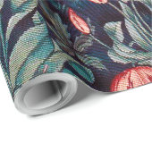 Fox im Wald, William Morris Geschenkpapier (Rolleneckpunkt)