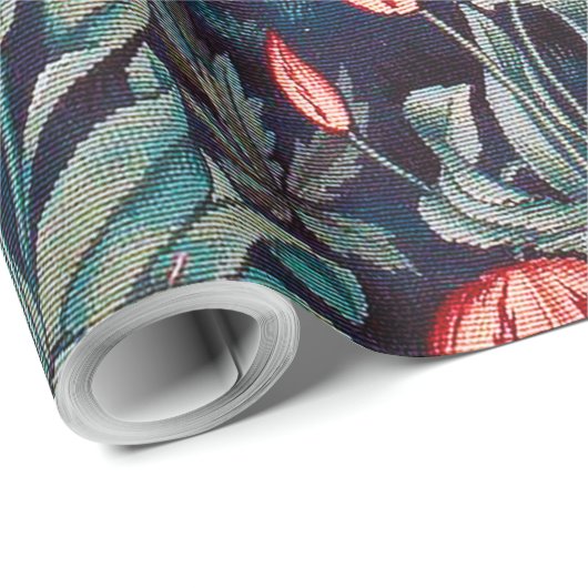 Fox im Wald, William Morris Geschenkpapier (Rolleneckpunkt)