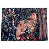 Fox im Wald, William Morris große Geschenktasche Geschenktüte (Vorderseite)