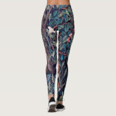 Fox im Wald, William Morris Leggings (Rückseite)