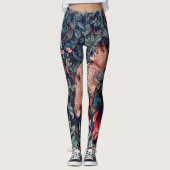 Fox im Wald, William Morris Leggings (Vorderseite)