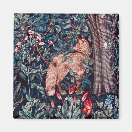 Fox im Wald, William Morris Magnet (Vorne)
