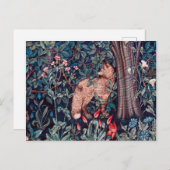 Fox im Wald, William Morris Postkarte (Vorne/Hinten)