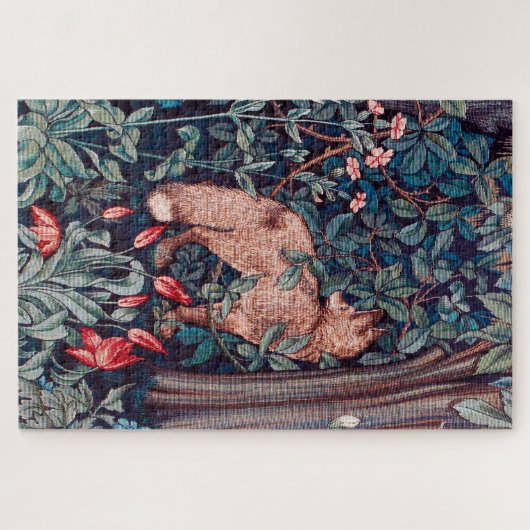 Fox im Wald, William Morris Puzzle (Horizontal)