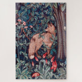Fox im Wald, William Morris Puzzle (Vertikal)