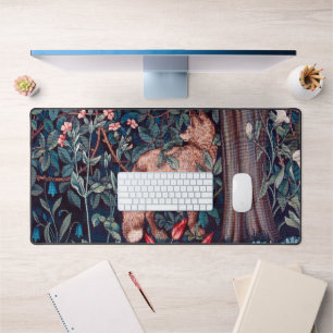 Fox im Wald, William Morris Schreibtischunterlage